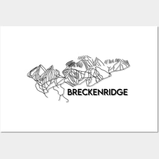 Breckenridge CO Trail Map | Breckenridge Ski Resort Colorado Posters and Art